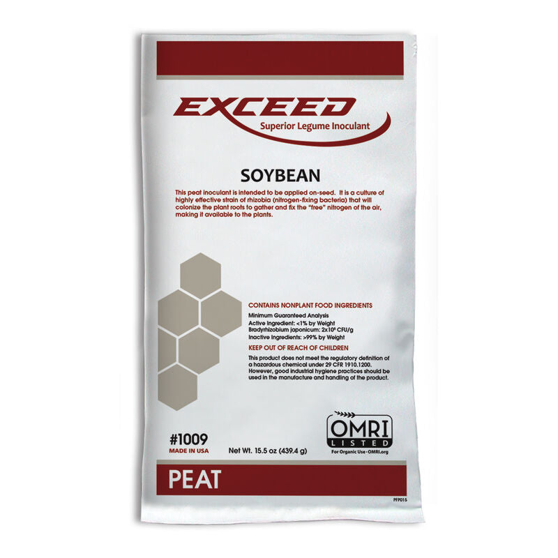 EXCEED Peat Inoculant for Soybean - Treats 1500lbs