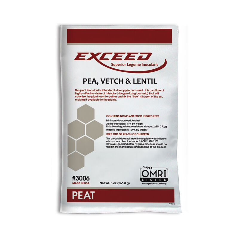 EXCEED Peat Inoculant for Pea/Vetch/Lentil - 100#