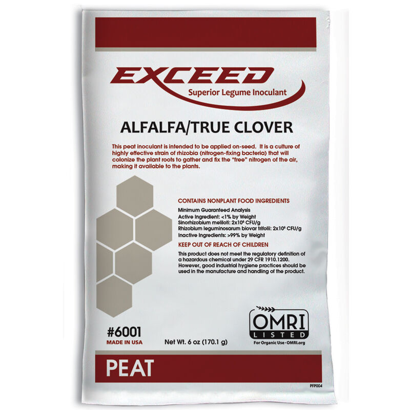 EXCEED Peat Inoculant for Alfalfa/True Clovers - 50#