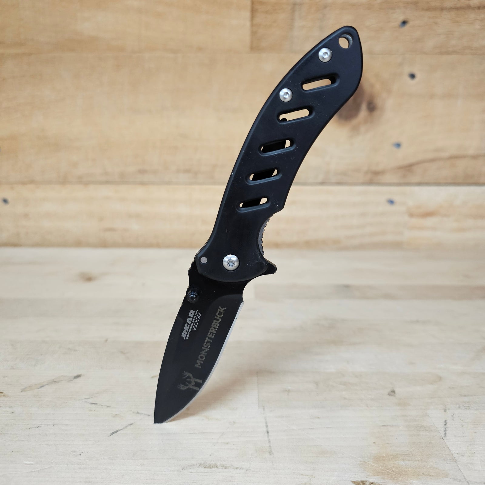 MonsterBuck 4 1/4" Pocket Knife - Black