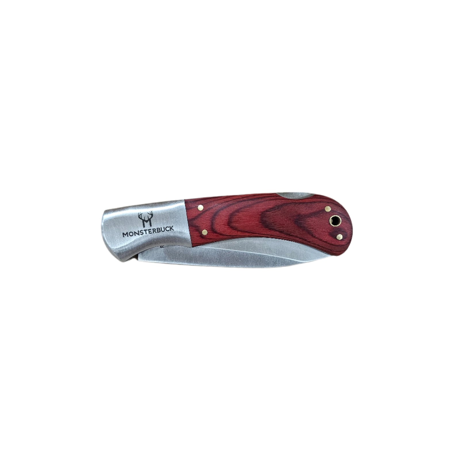 MonsterBuck Wood Handle Pocket Knife