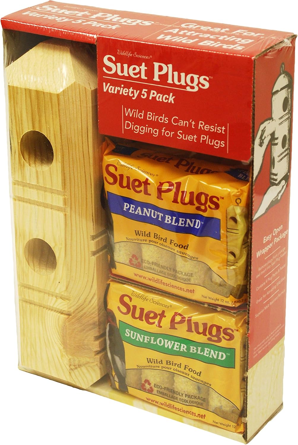 Suet Plus Plug Variety Pack and Feeder