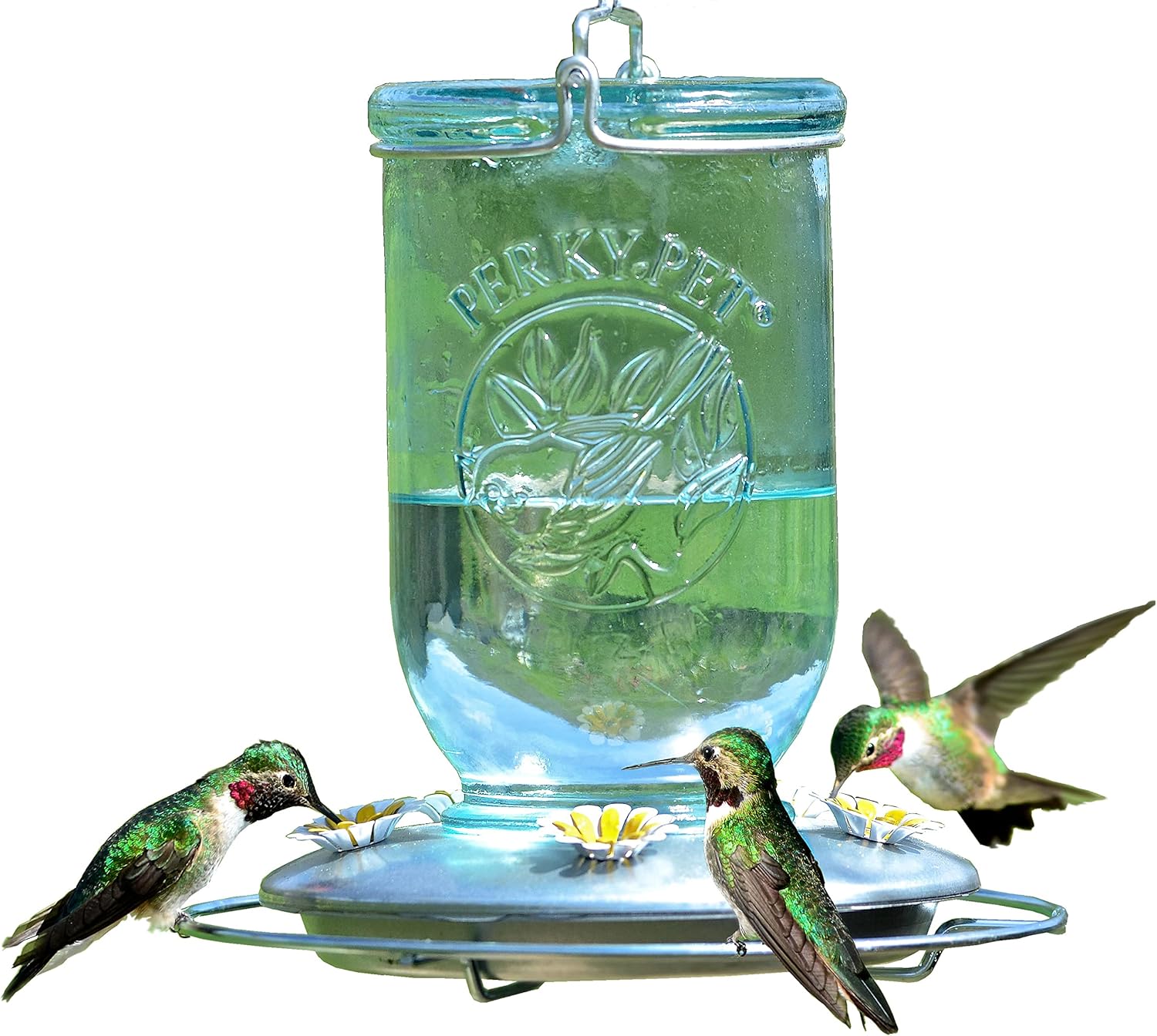 Mason Jar Hummingbird Feeder