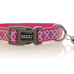 COLLAR NEOPRENE TOTO-EXTRA SMALL-PINK WITH BLACK DIAMONDS