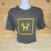 Charcoal Grey W/Yellow MB Square - XL Tee