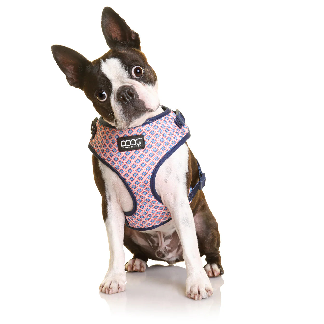 NEOFLEX SOFT HARNESS - GROMIT-EXTRA LARGE-BLUE PLAID DIAMOND PATTERN