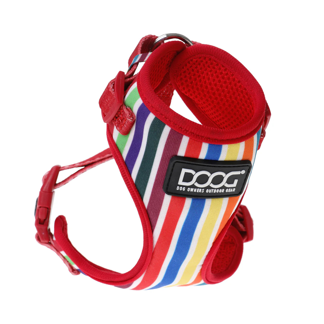 NEOFLEX SOFT HARNESS - SCOOBY-MEDIUM-RED MULTI STRIPED COLORS