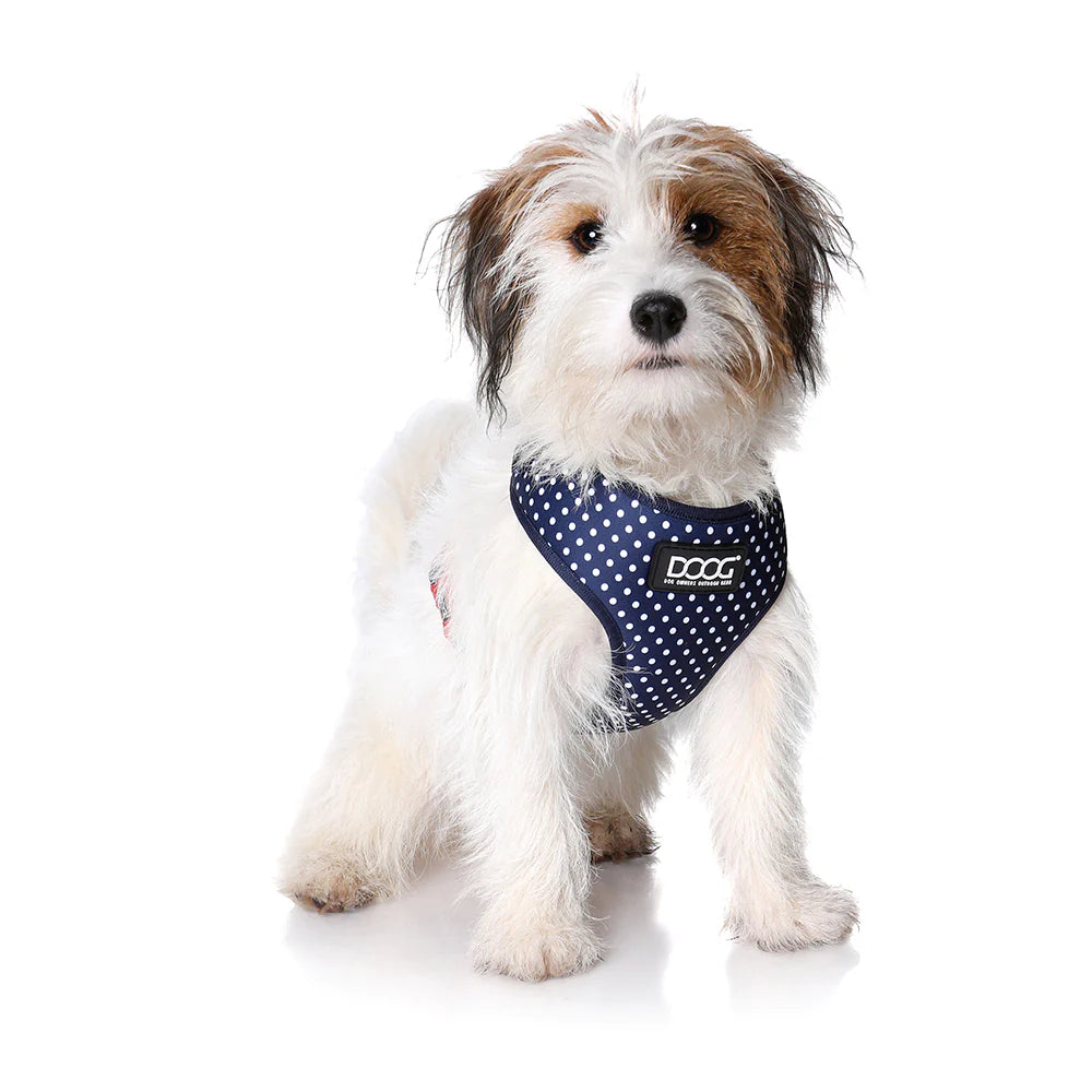 NEOFLEX SOFT HARNESS - SNOOPY-SMALL-BLUE POKADOT