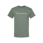 MonsterBuck Sage Tee w/Tan Logo