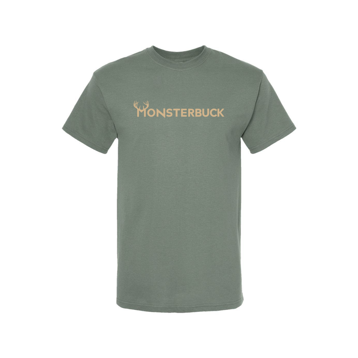 MonsterBuck Sage Tee w/Tan Logo