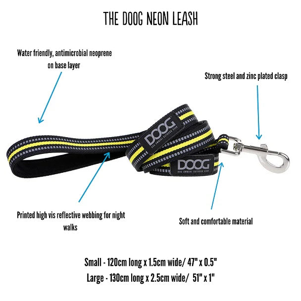 LEAD NEOPRENE DOG LEASH - STELLA-REGULAR-BLUE WITH WHITE POKADOTS