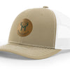 MonsterBuck Khaki Leather Patch Hat